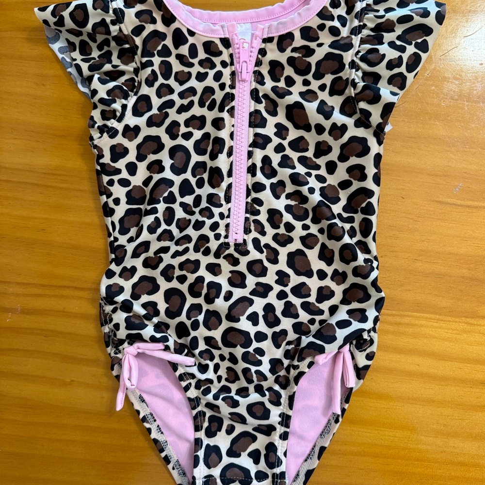Cat & Jack Pink Leopard Print Leotard